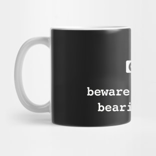 Beware of geeks bearing gifs. Funny geek pun Mug